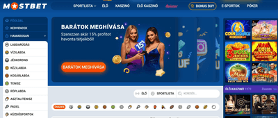 A Mostbet HU hivatalos weboldala