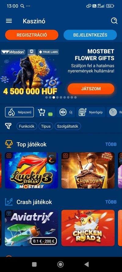 Mostbet Hungary letöltés Androidra